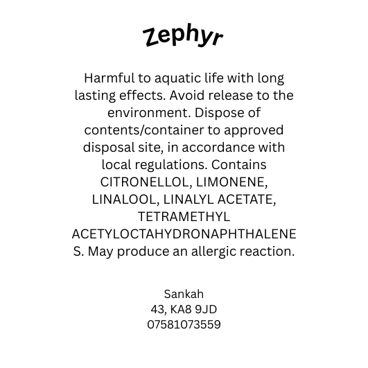CLP safety and allergen information label