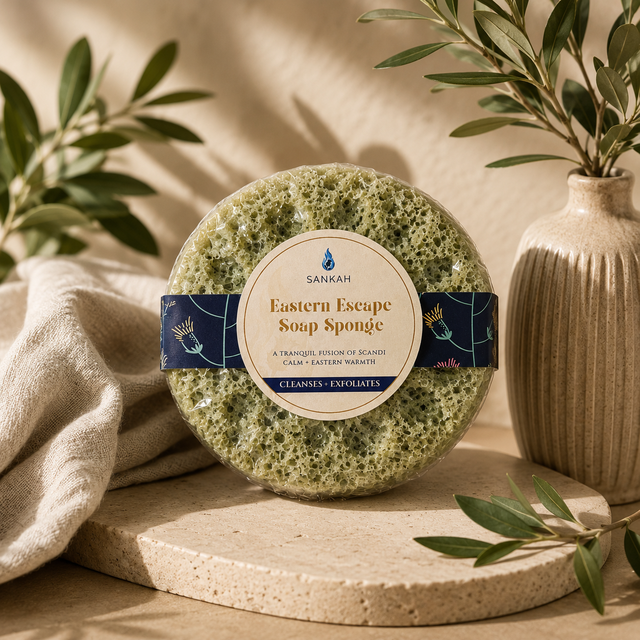 Eastern Escape — Exfoliating Soap Sponge 150g
